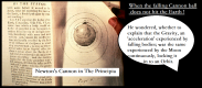 Newton's Cannon Principia